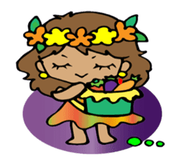Hawaiian Hula girl,Luana Vol.1 sticker #7689178