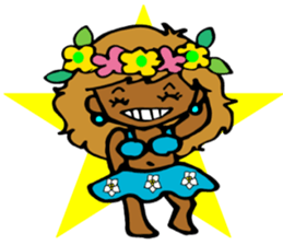 Hawaiian Hula girl,Luana Vol.1 sticker #7689184