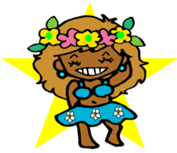 Hawaiian Hula girl,Luana Vol.1 sticker #7689184