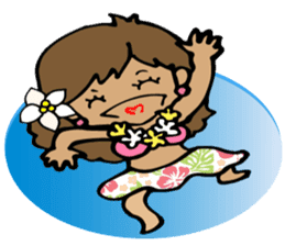 Hawaiian Hula girl,Luana Vol.1 sticker #7689185