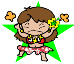 Hawaiian Hula girl,Luana Vol.1 sticker #7689186