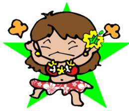 Hawaiian Hula girl,Luana Vol.1 sticker #7689186