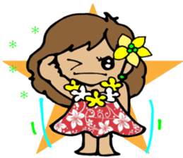 Hawaiian Hula girl,Luana Vol.1 sticker #7689189