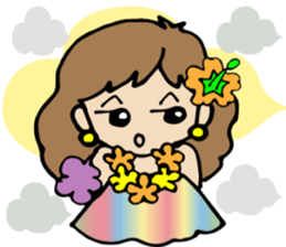 Hawaiian Hula girl,Luana Vol.1 sticker #7689191