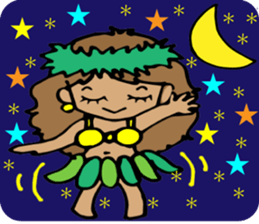 Hawaiian Hula girl,Luana Vol.1 sticker #7689194