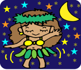 Hawaiian Hula girl,Luana Vol.1 sticker #7689194