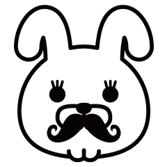 Mustache Rabbit Chan