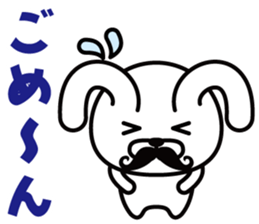 Mustache Rabbit Chan sticker #7689681