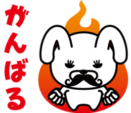 Mustache Rabbit Chan sticker #7689687