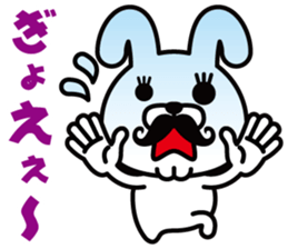 Mustache Rabbit Chan sticker #7689705
