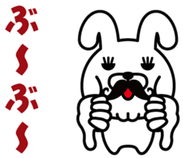 Mustache Rabbit Chan sticker #7689710