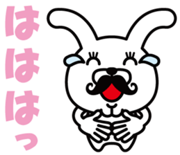 Mustache Rabbit Chan sticker #7689711