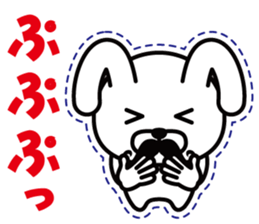 Mustache Rabbit Chan sticker #7689712