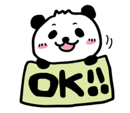 cute cute panda sticker sticker #7690740
