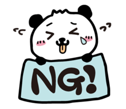 cute cute panda sticker sticker #7690741