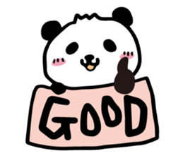 cute cute panda sticker sticker #7690742