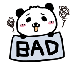 cute cute panda sticker sticker #7690743