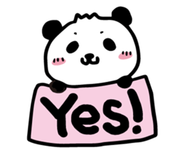 cute cute panda sticker sticker #7690744