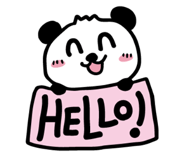 cute cute panda sticker sticker #7690746