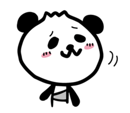 cute cute panda sticker sticker #7690750