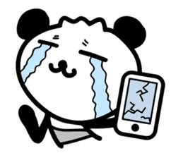 cute cute panda sticker sticker #7690771