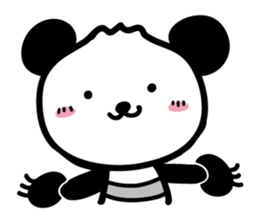 cute cute panda sticker sticker #7690773