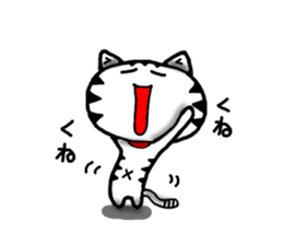 White cat sticker-4 sticker #7691060