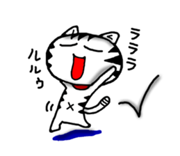 White cat sticker-4 sticker #7691063