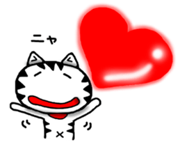 White cat sticker-4 sticker #7691064