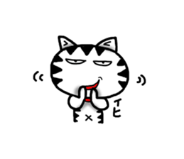 White cat sticker-4 sticker #7691068