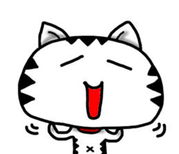 White cat sticker-4 sticker #7691074