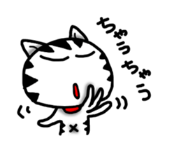 White cat sticker-4 sticker #7691092