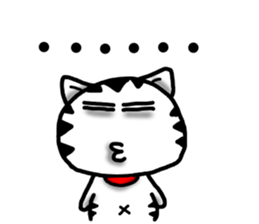 White cat sticker-4 sticker #7691093