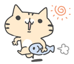 Slowly cat by peco sticker #7691543