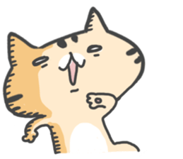 Slowly cat by peco sticker #7691553