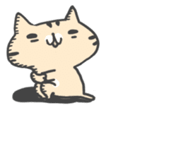 Slowly cat by peco sticker #7691555