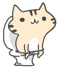 Slowly cat by peco sticker #7691564