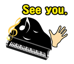 Musical instrument collection.(English) sticker #7691741