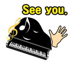 Musical instrument collection.(English) sticker #7691741