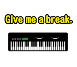 Musical instrument collection.(English) sticker #7691748