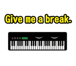 Musical instrument collection.(English) sticker #7691748