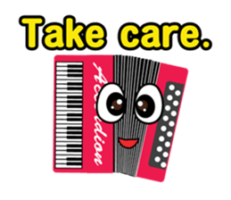 Musical instrument collection.(English) sticker #7691749