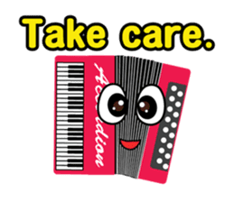 Musical instrument collection.(English) sticker #7691749