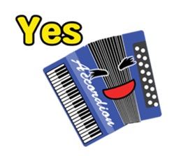 Musical instrument collection.(English) sticker #7691751