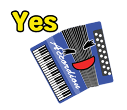 Musical instrument collection.(English) sticker #7691751