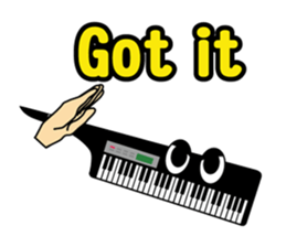 Musical instrument collection.(English) sticker #7691752