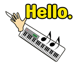 Musical instrument collection.(English) sticker #7691753