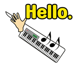 Musical instrument collection.(English) sticker #7691753