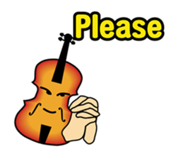 Musical instrument collection.(English) sticker #7691760