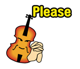 Musical instrument collection.(English) sticker #7691760